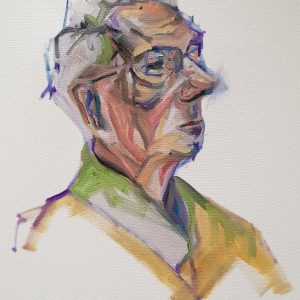 Sketch portrait of a man named Ron