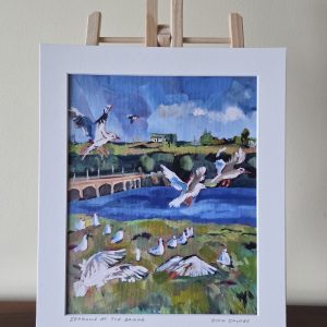 Seagulls at the Bridge